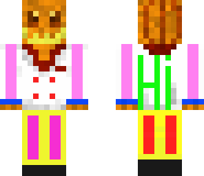 neon pumpkin dude