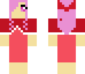 strawberry-shawl and  simple dress -fixed-