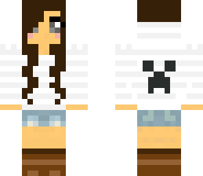 creeper hoodie chick