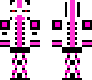 albino alien with purple and black tattoos