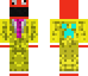 cookie man in a suit yellow