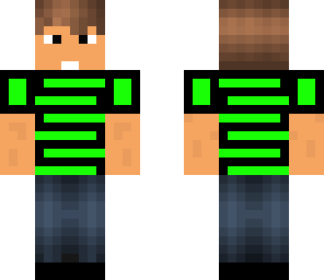 neon green kid with cool head phones