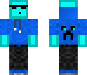 cyan slime hoodie