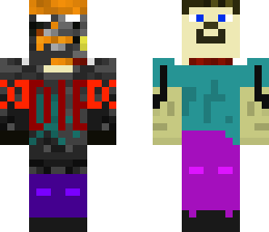 herobrine and steve