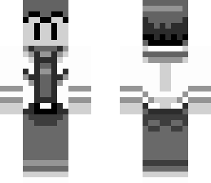 black and white