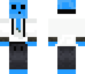 blue slime in hoodie