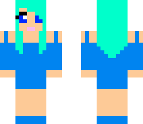blue girl