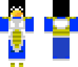 penguin with saiyan armour
