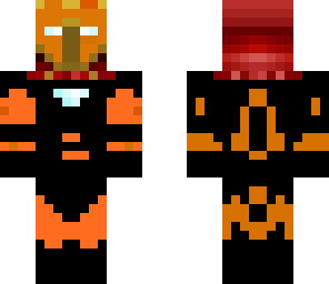 iron man black and orange