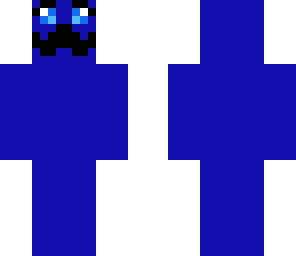 cute  moustache man - blue