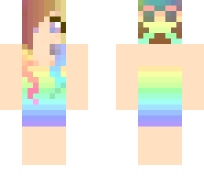 v2 of rainbow girl hair by geekbabe