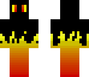 flaming fire man
