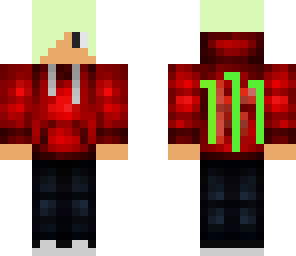 monster red hoodie