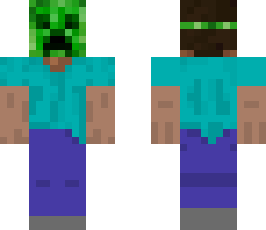 steve with creeper mask