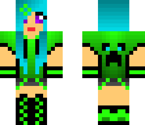 green awesome girl