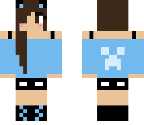 my blue mc skin self