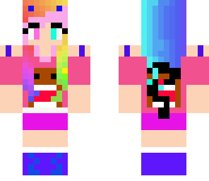 domo rainbow cat girl