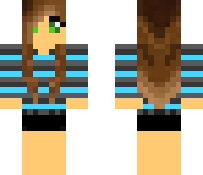 blue shirt girl