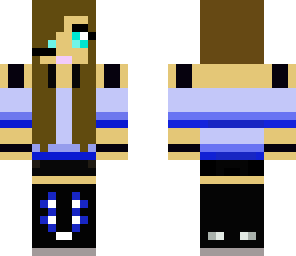 blue gamer girl
