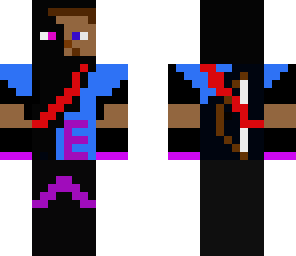 steve with ender armor