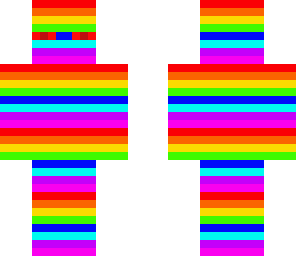 rainbow red eyed endermen