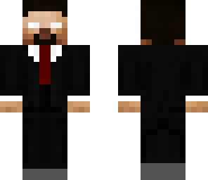 herobrine in a suit