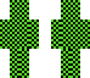 green and black dot man