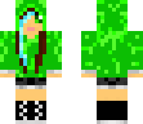 green hoodie