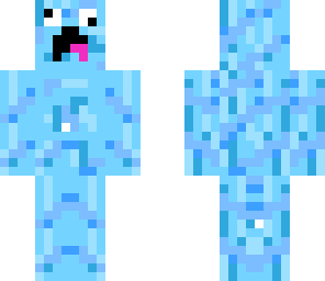 insane blue man