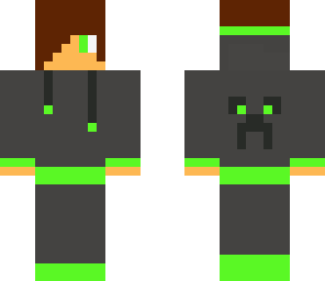 green hoodie