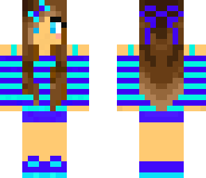 blue cute girl
