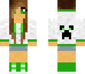green hoodie creeper girl