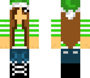 christmas girl green