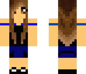 black and blue girl