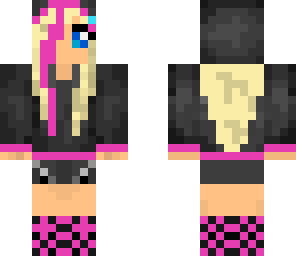 magenta blond girl