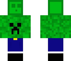 slime with a creeper shirt