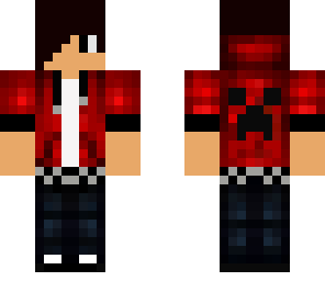 red hoodie