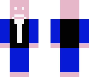 herobrine with a  dress and a white tie