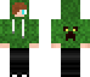 cool boy with hoodie green