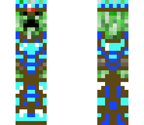 a creeper knight in daimond armor