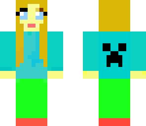 girl with creeper shirt