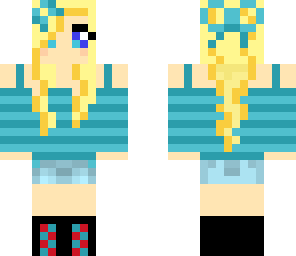 blue cute girl