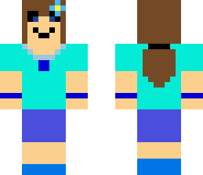 blue girl skin