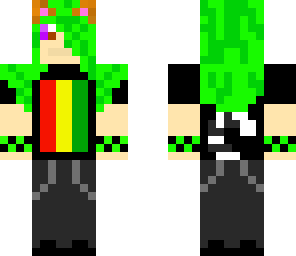 green cat girl