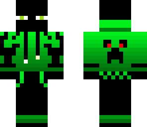 enderman with creeper hoodie