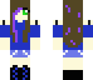 girl with purple streaks