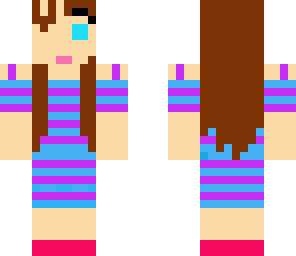 blue and purple girl