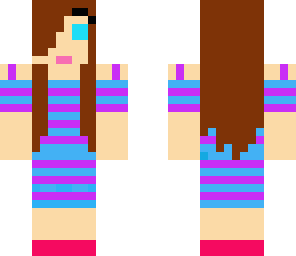 girl blue and purple