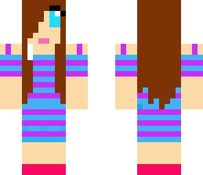 blue and purple girl