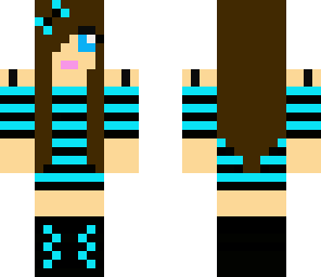 girl on blue